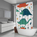 Character Of Dinosaurs Forest Shower Curtain
